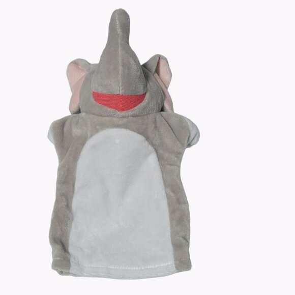 Elephant Hand Puppet 9 inch Plush Make Believe Pretend Education Stuffed Animal - Picture 3 of 5